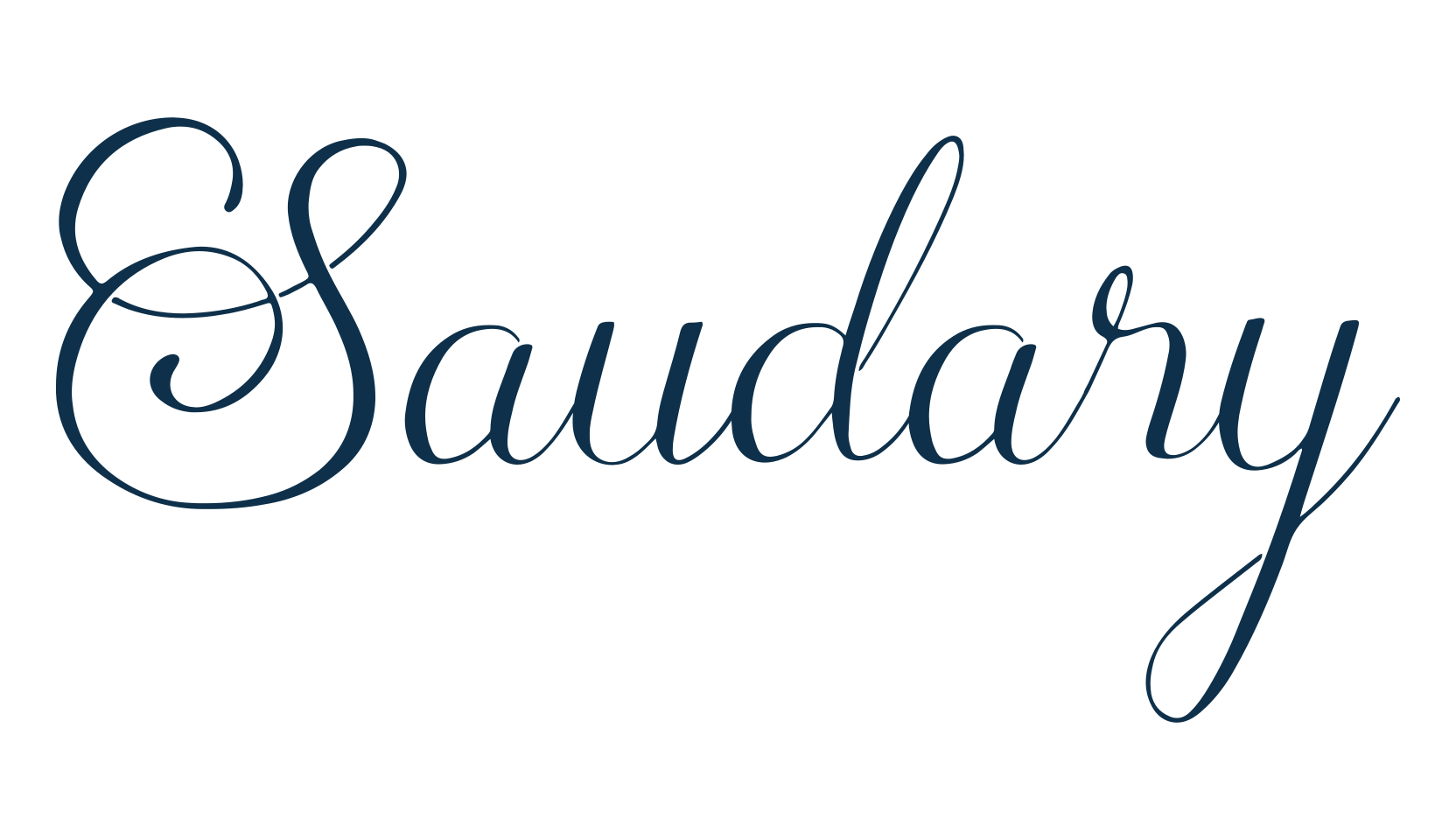 Saudary, calligraphy font preview