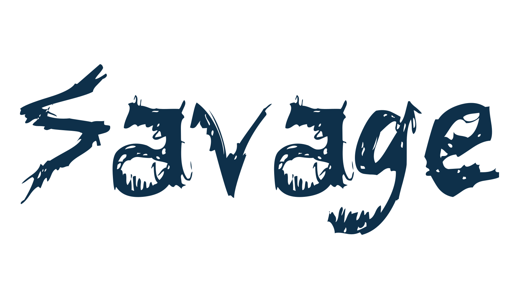 Savage (savage-3), halloween font preview