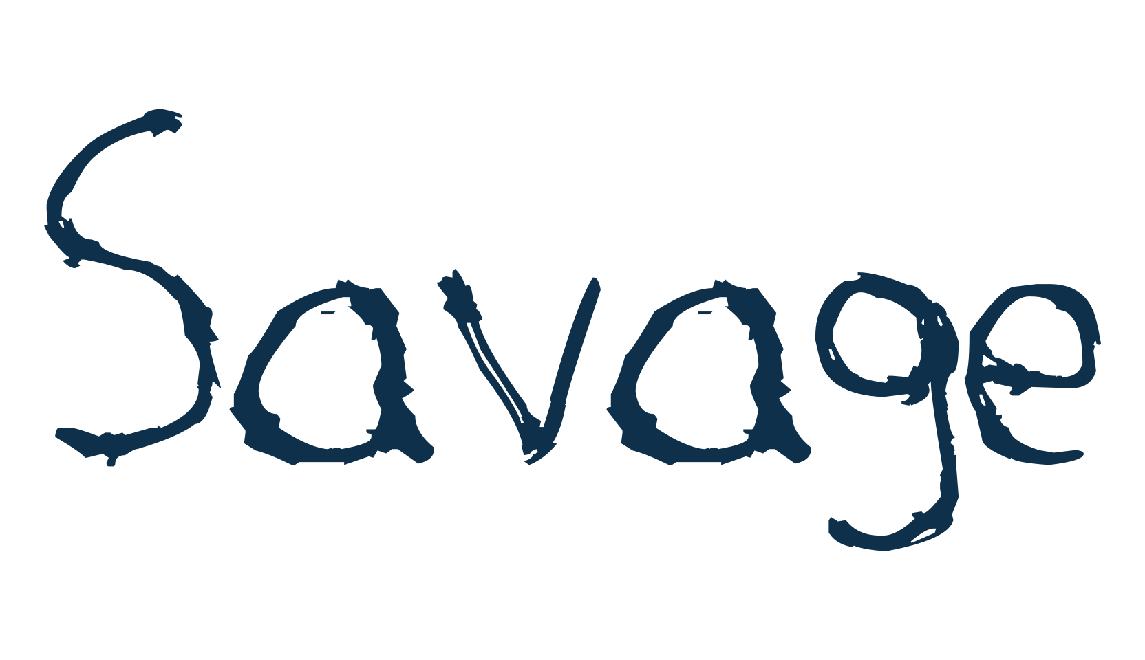 Savage (savage), script trash fancy decorative calligraphy font preview
