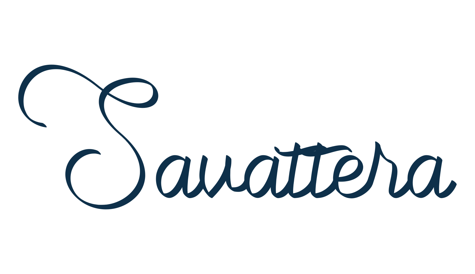Savattera, handwriting font preview
