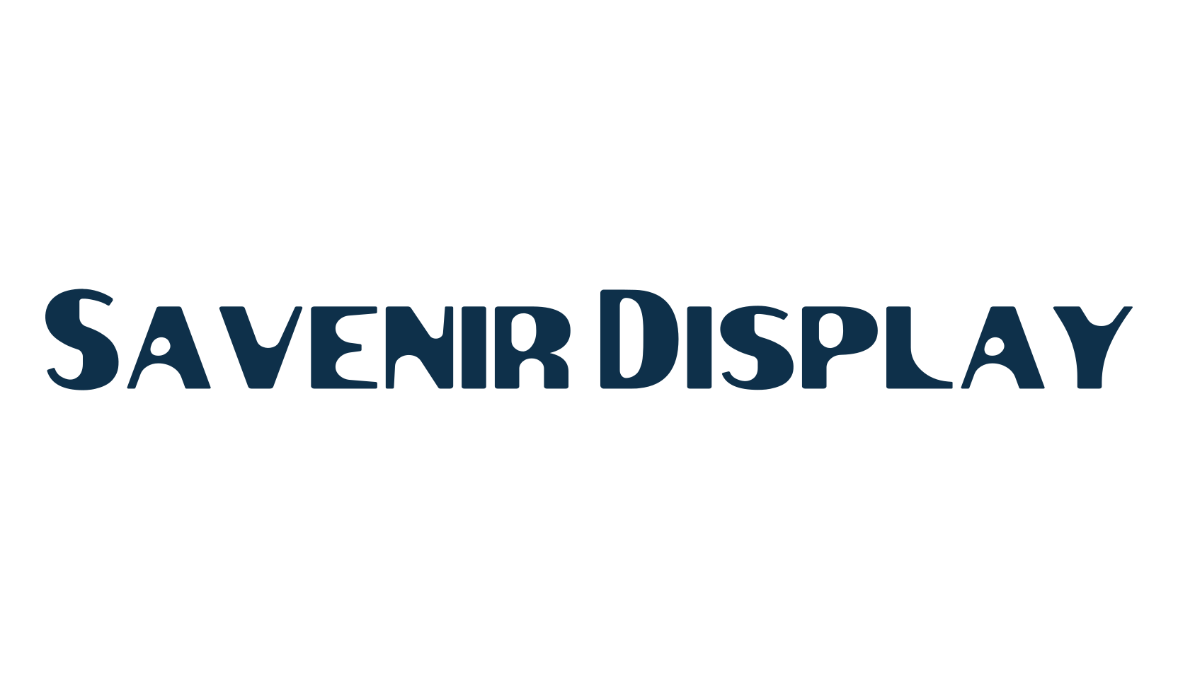Savenir Display, fancy various decorative font preview