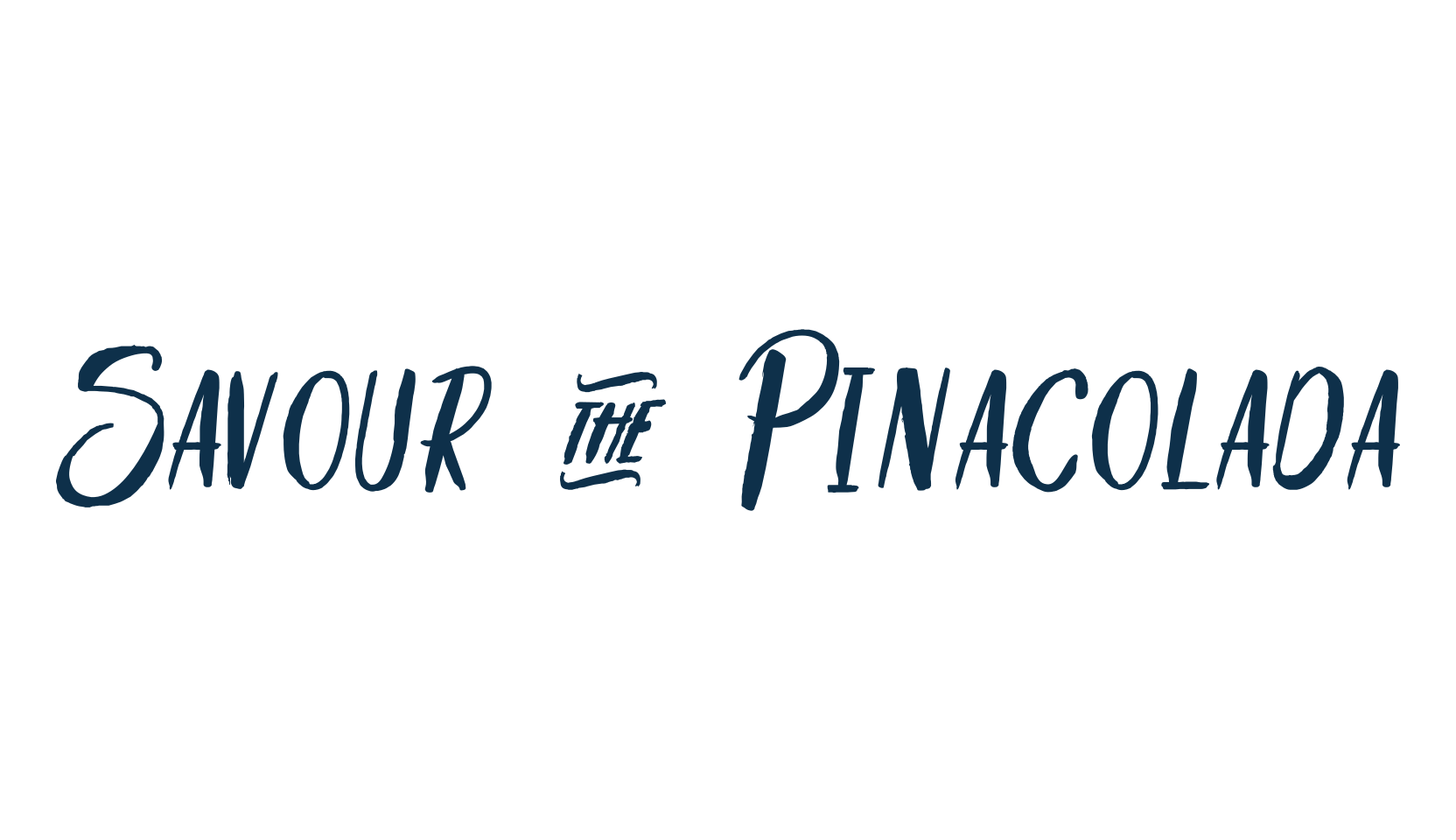 Savour & Pinacolada, various font preview