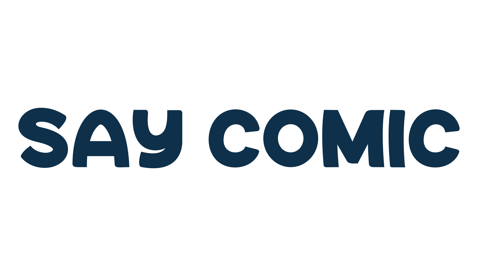 Say Comic, fancy cartoon decorative font preview