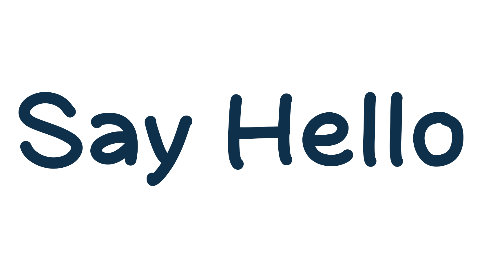 Say Hello, script handwritten fancy decorative calligraphy font preview