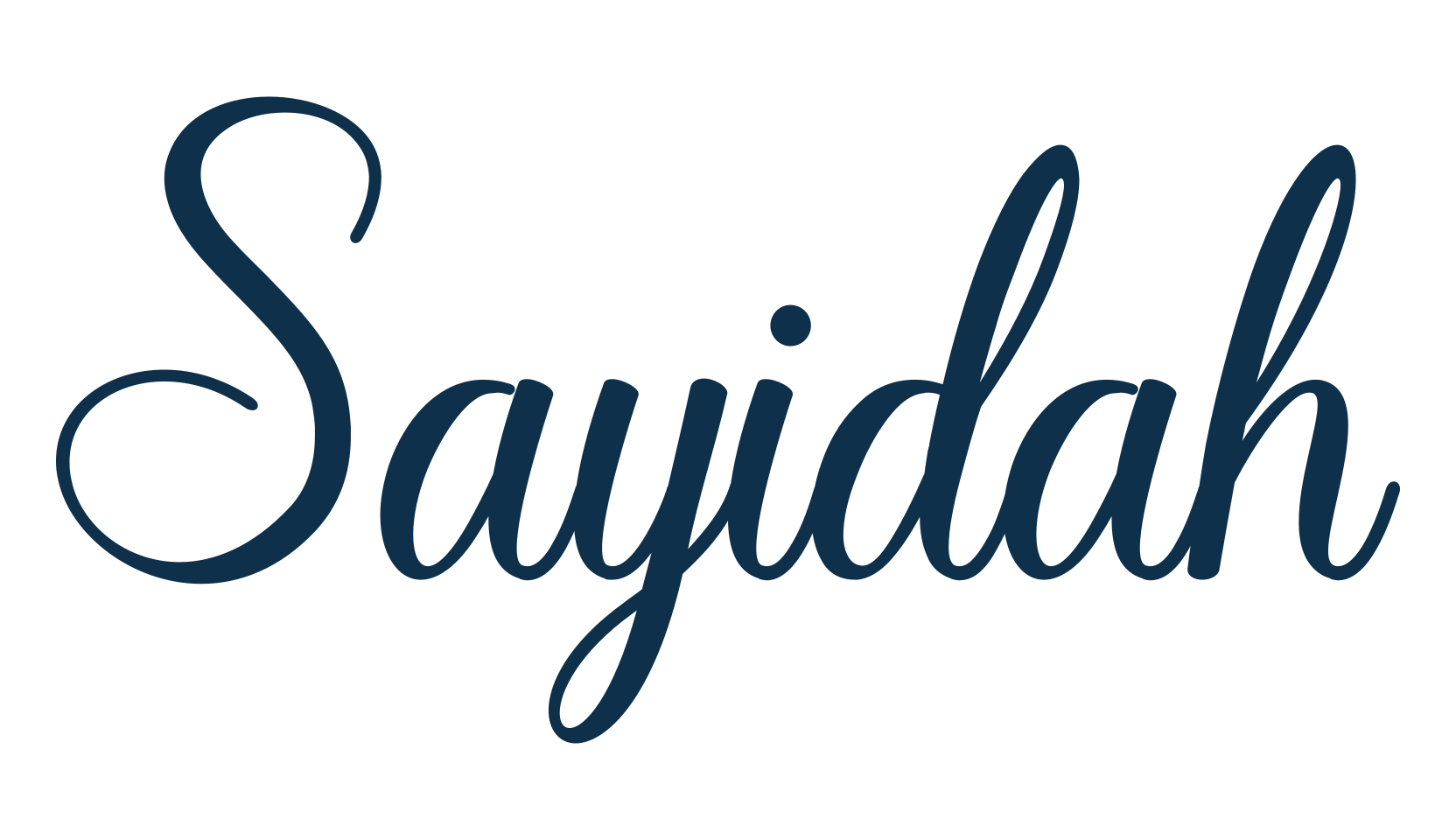Sayidah, calligraphy font preview