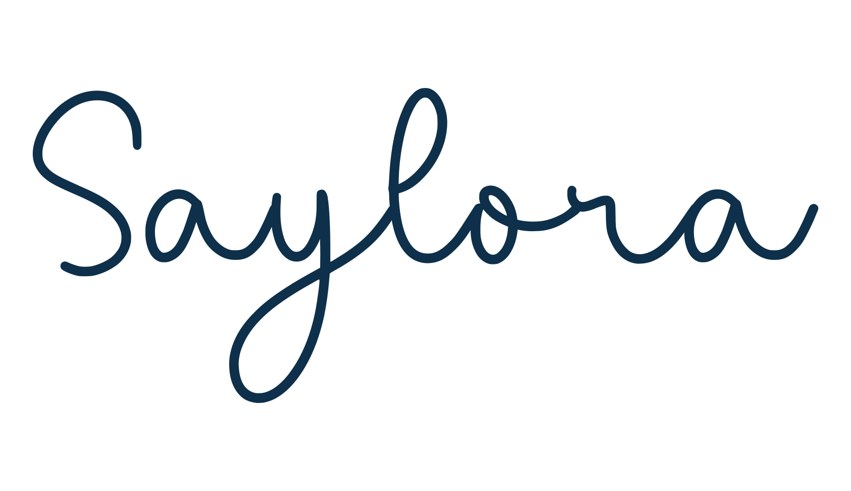 Saylora, script handwritten fancy decorative calligraphy font preview