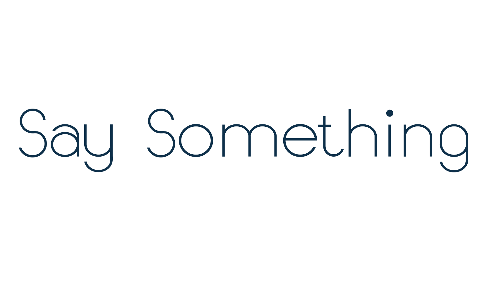 Say Something, basic sans serif font preview