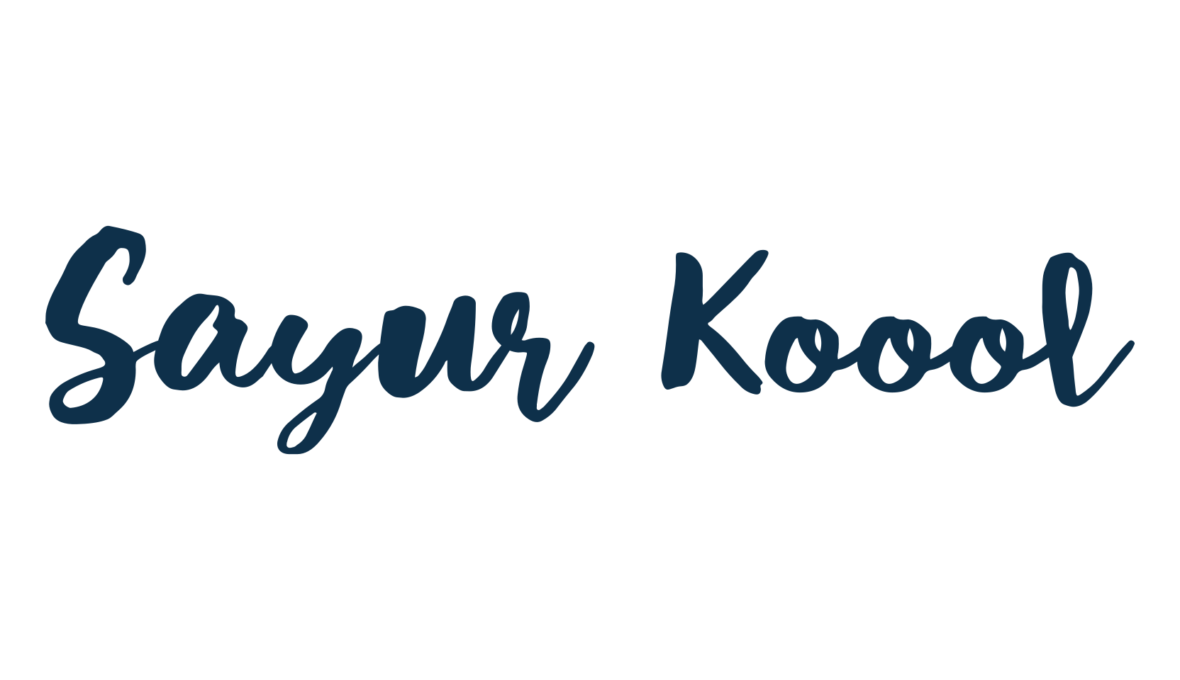 Sayur Koool, brush font preview