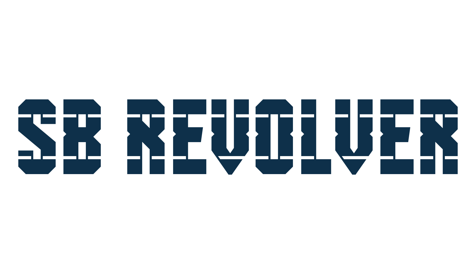 SB Revolver, fancy decorative font preview