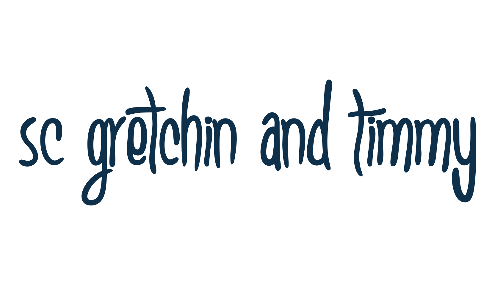 SC Gretchin And Timmy, script handwritten fancy decorative calligraphy font preview