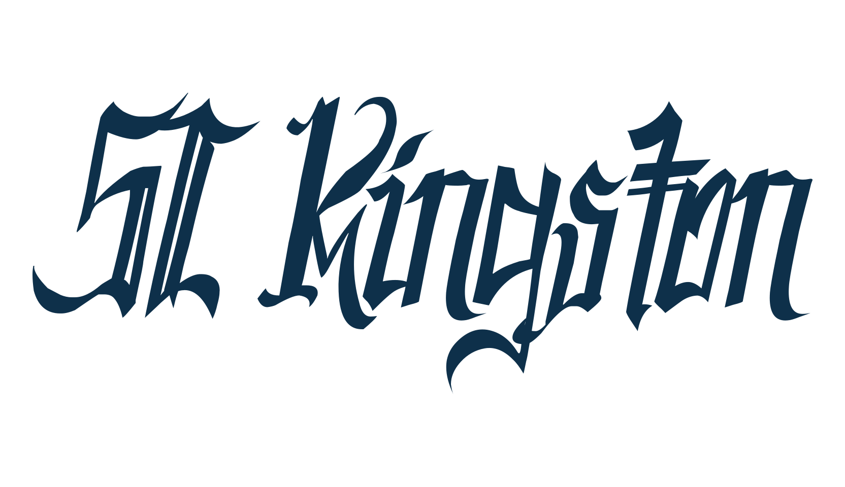 SC Kingston, fancy various gothic font preview
