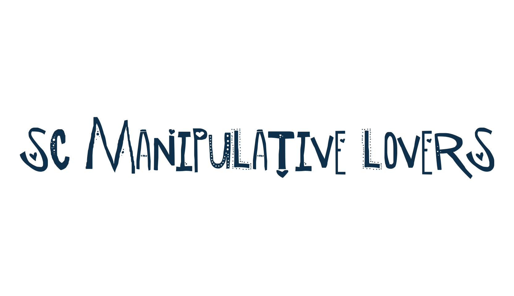 SC Manipulative Lovers, display market font preview