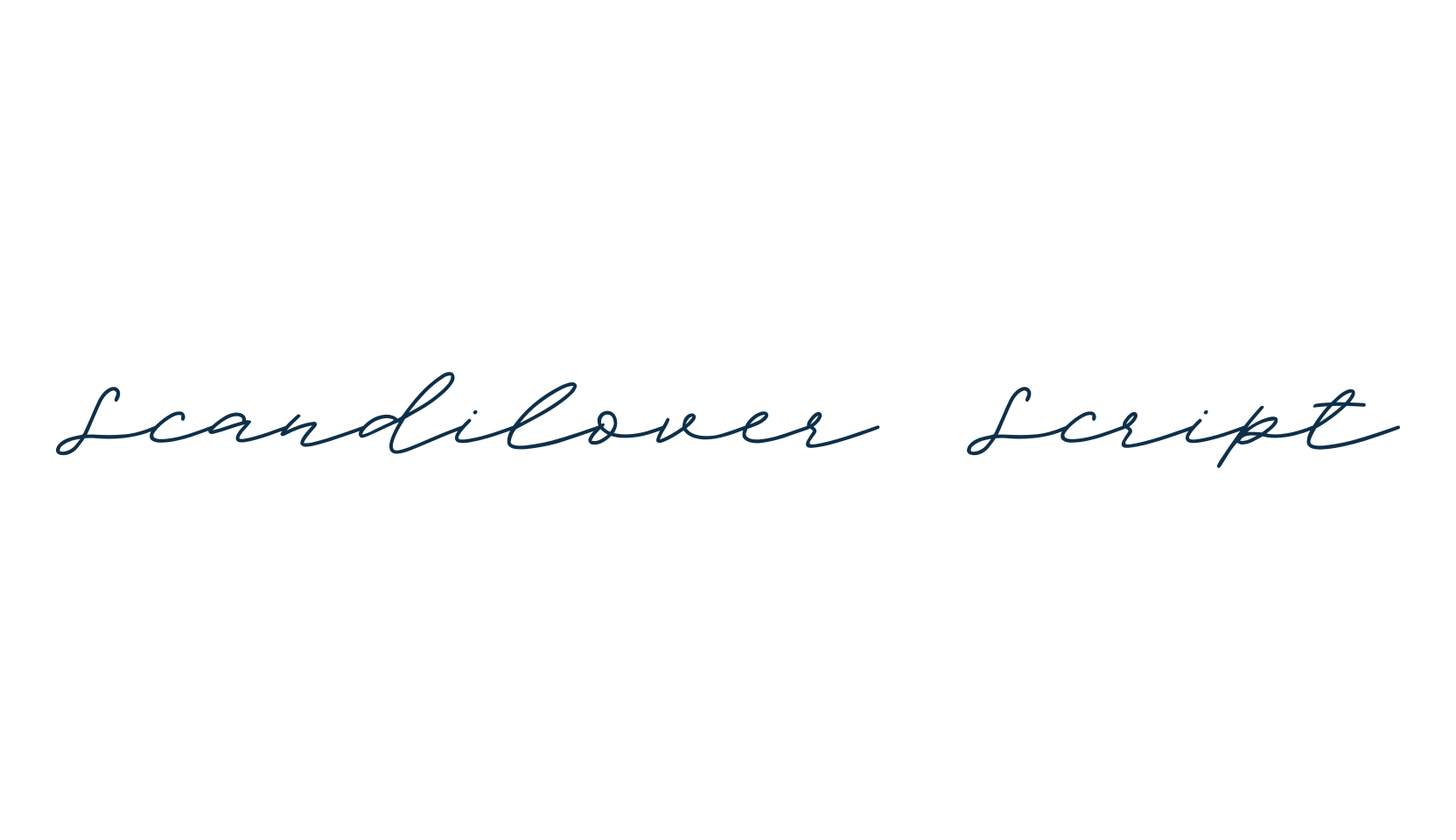 Scandilover Script, handwriting font preview