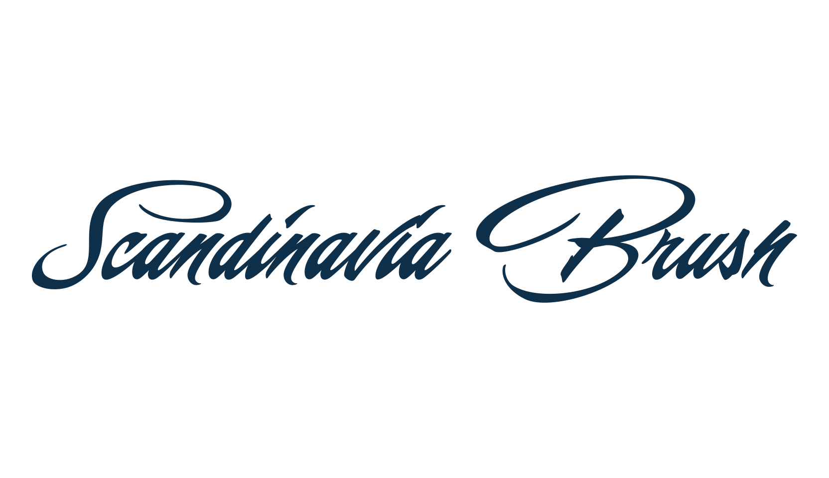 Scandinavia Brush, script calligraphy fancy decorative font preview