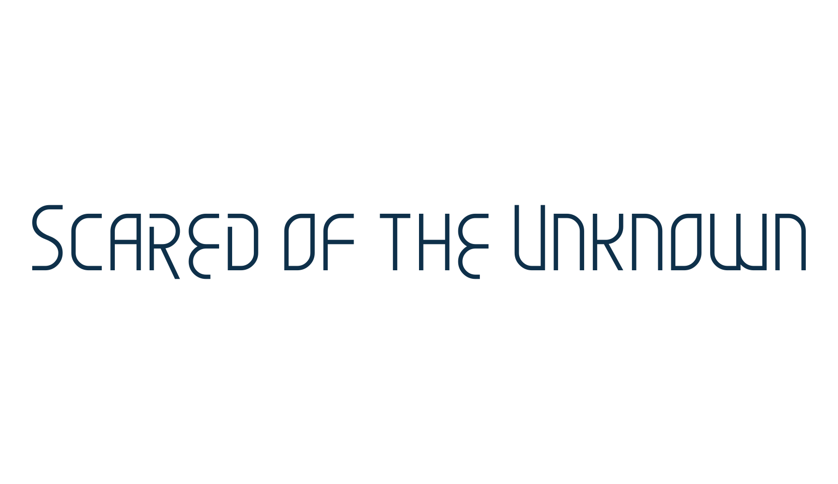 Scared of the Unknown, fancy various decorative font preview