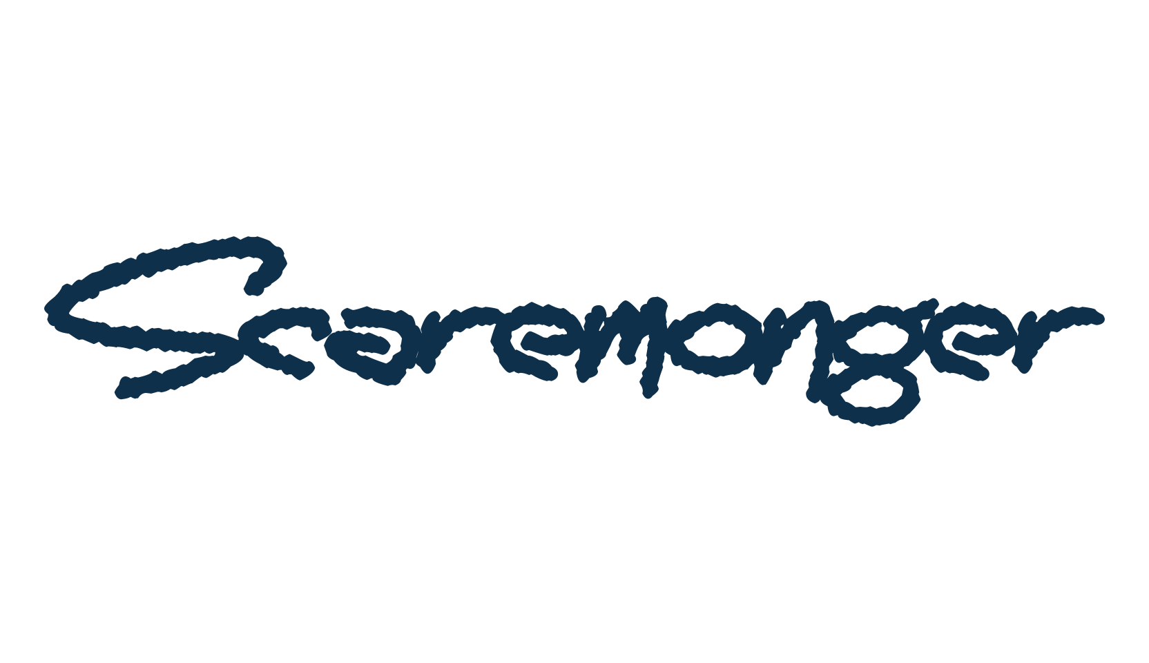 Scaremonger, script trash fancy decorative calligraphy font preview