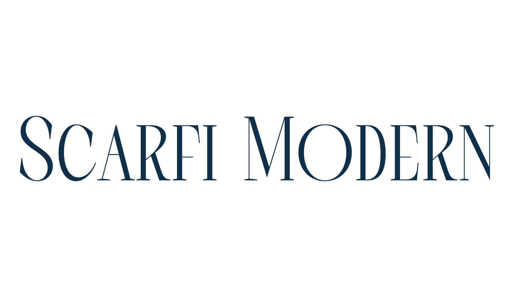 Scarfi Modern, serif font preview