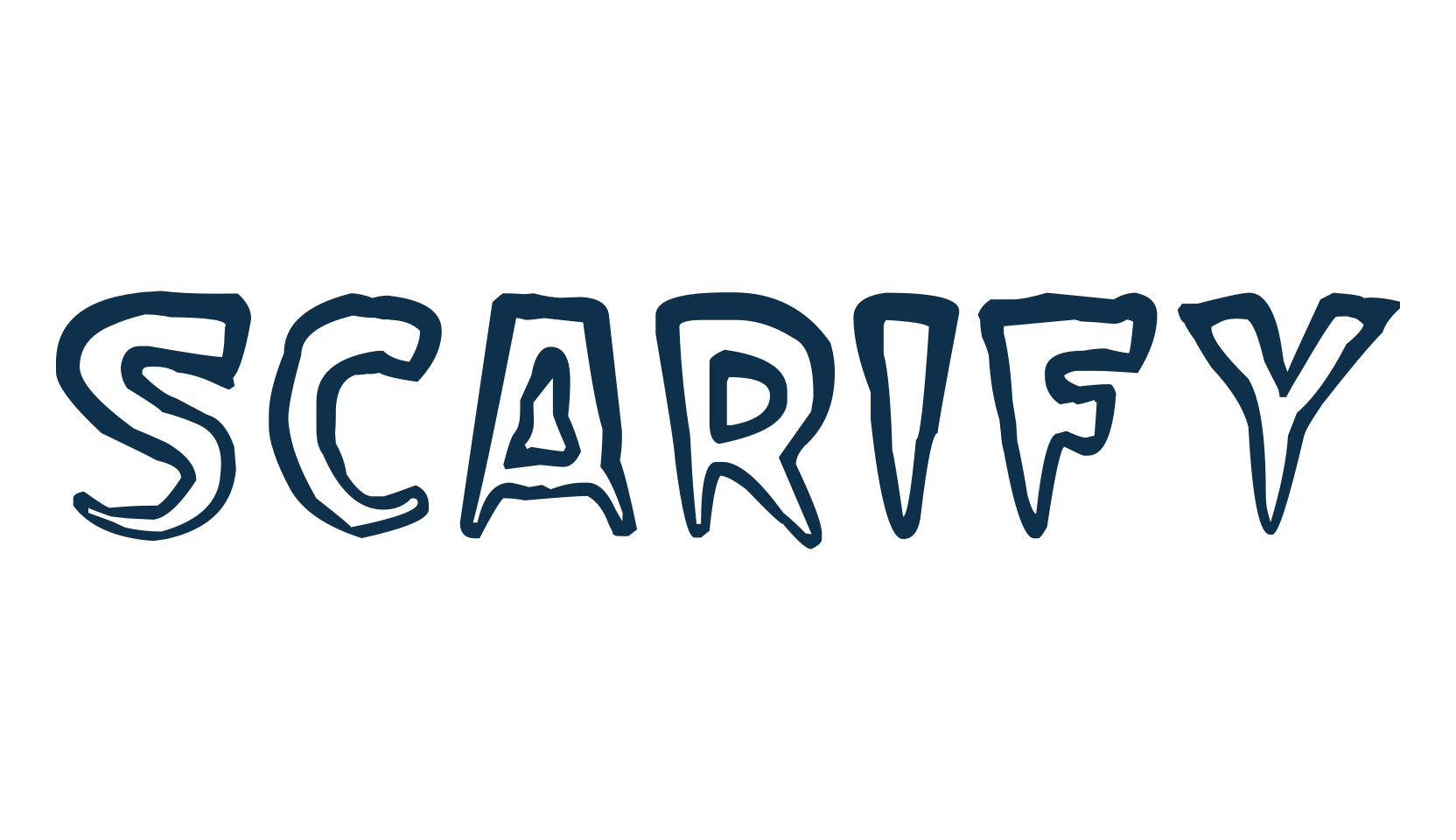 Scarify, halloween font preview