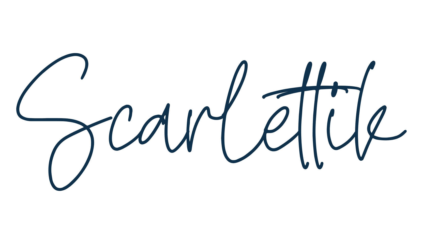 Scarlettik, handwriting font preview