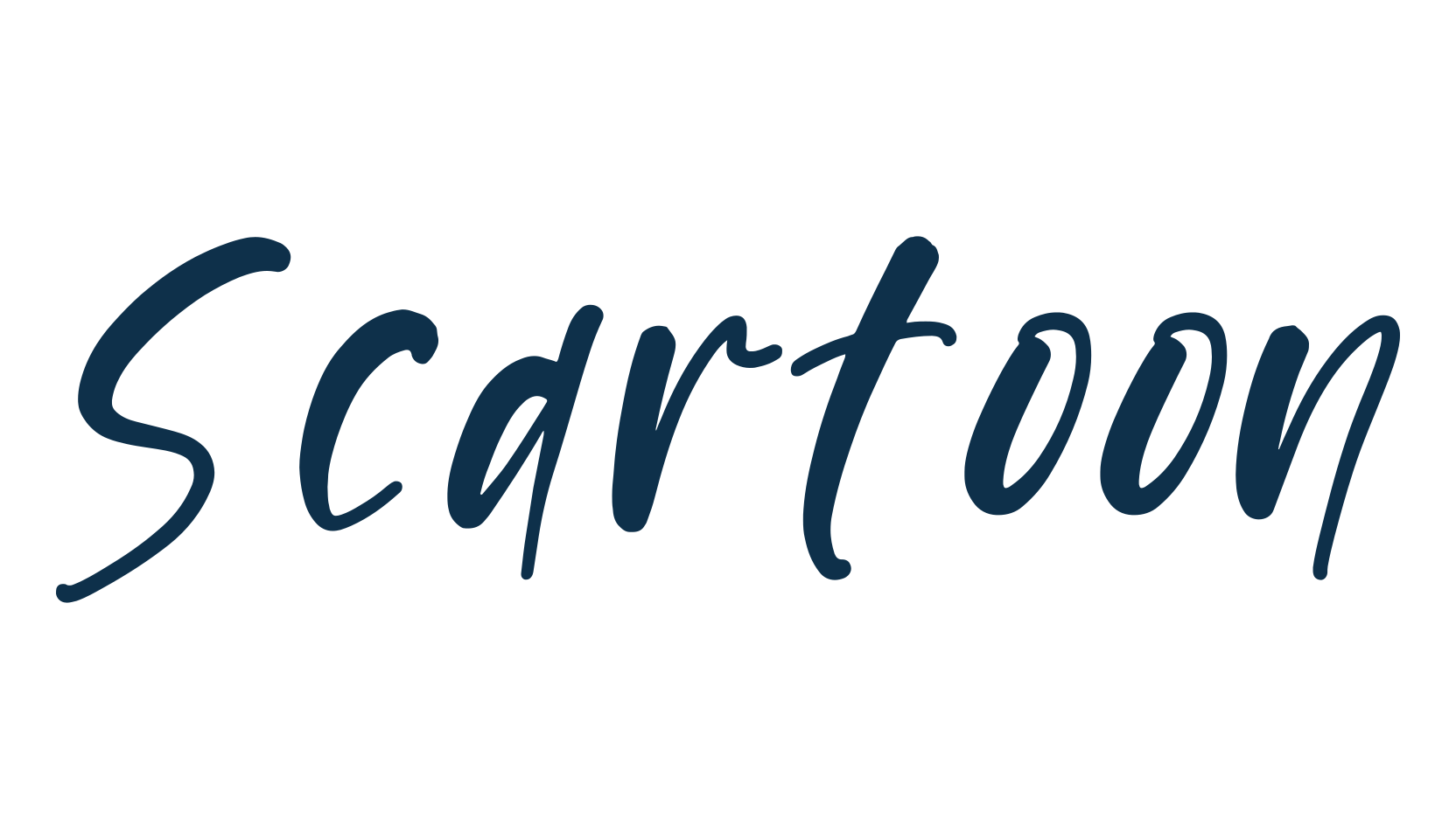 Scartoon, handwriting font preview