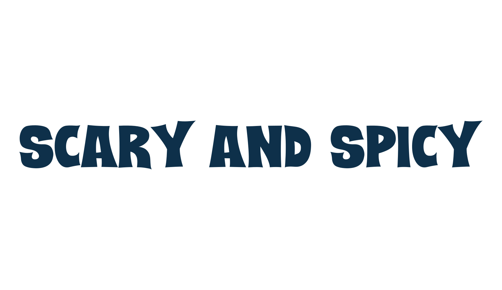 Scary And Spicy, display market font preview