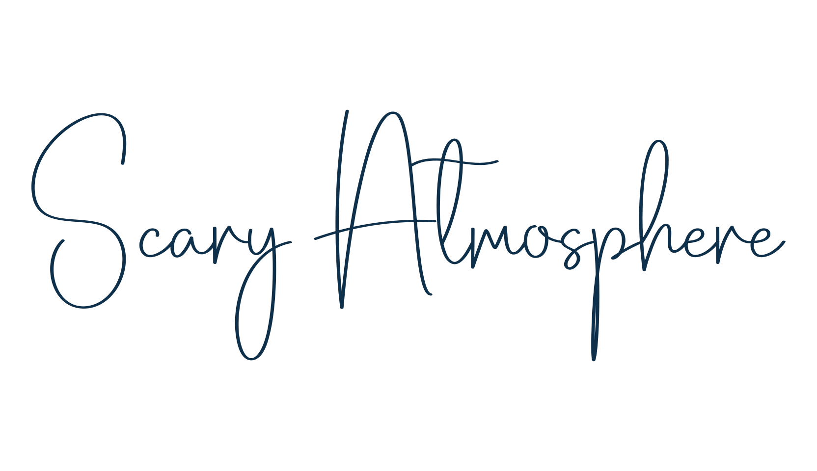 Scary Atmosphere, script handwritten fancy decorative calligraphy font preview