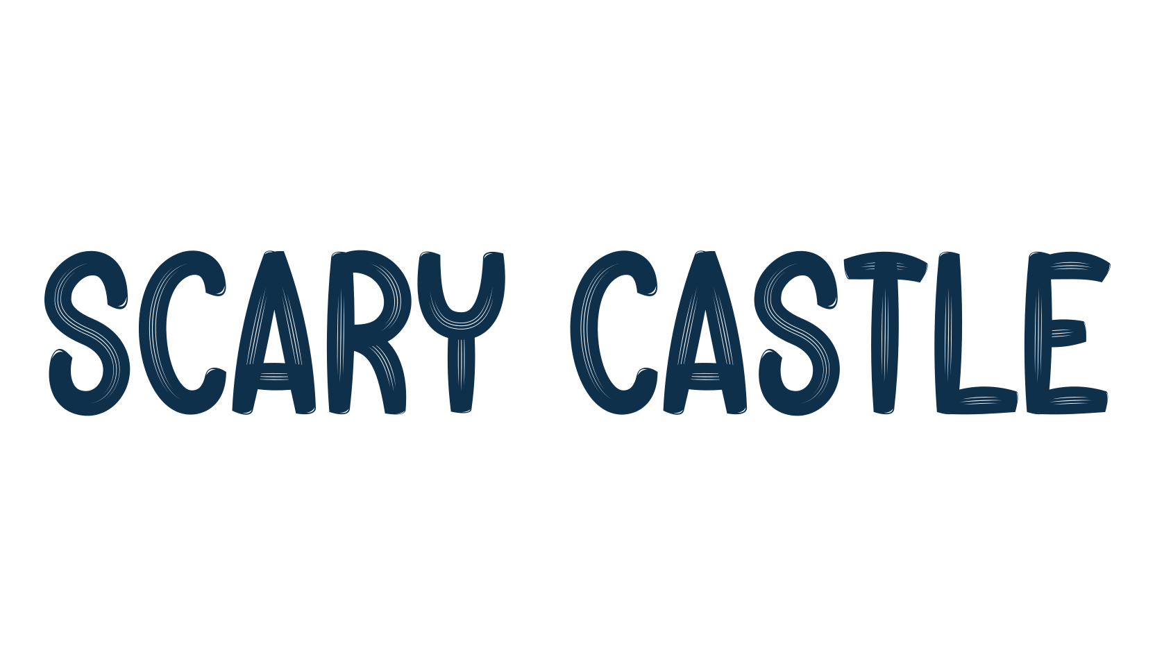 Scary Castle, script brush fancy decorative calligraphy font preview