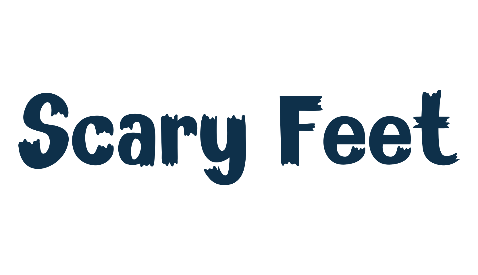 Scary Feet, halloween font preview