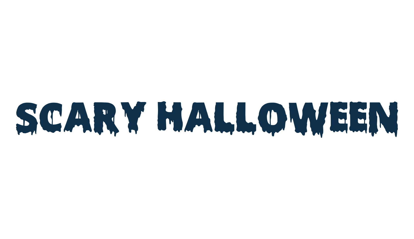Scary Halloween, fancy decorative font preview