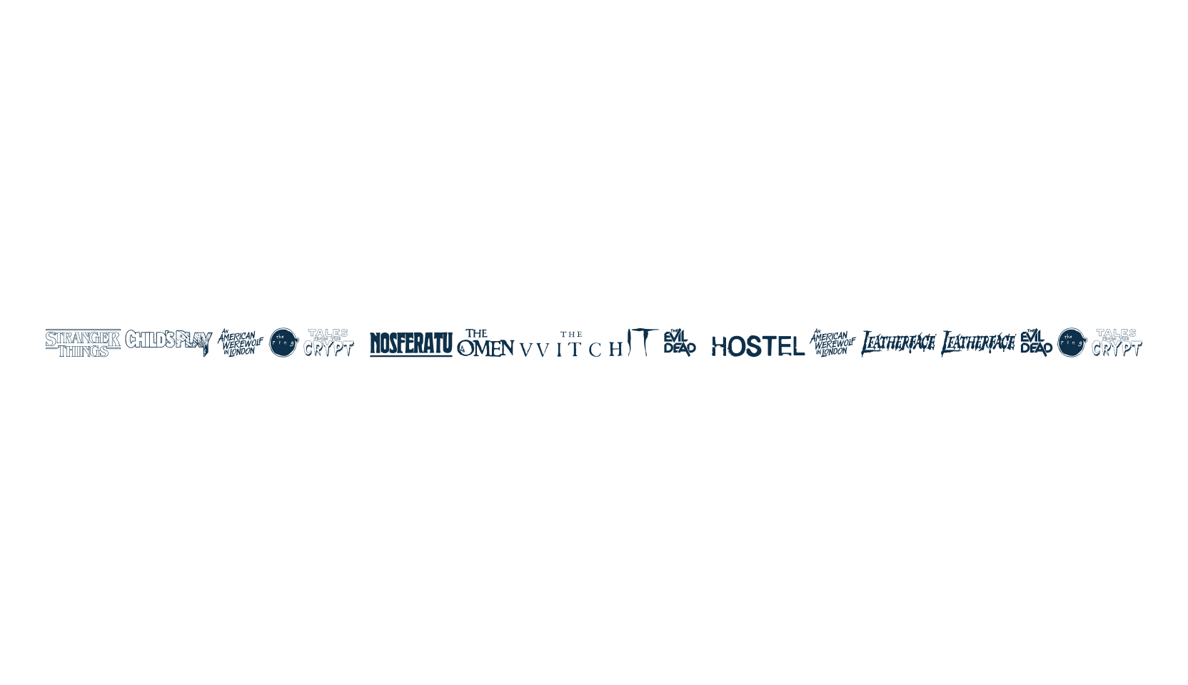 Scary Movie Gallery, display market font preview