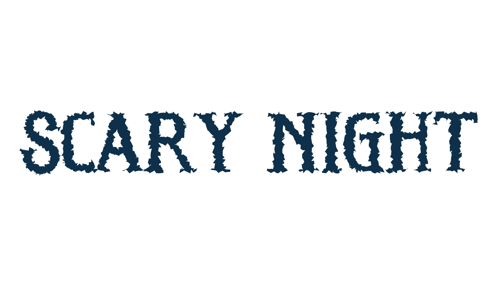 Scary Night, holiday halloween fancy decorative horror font preview