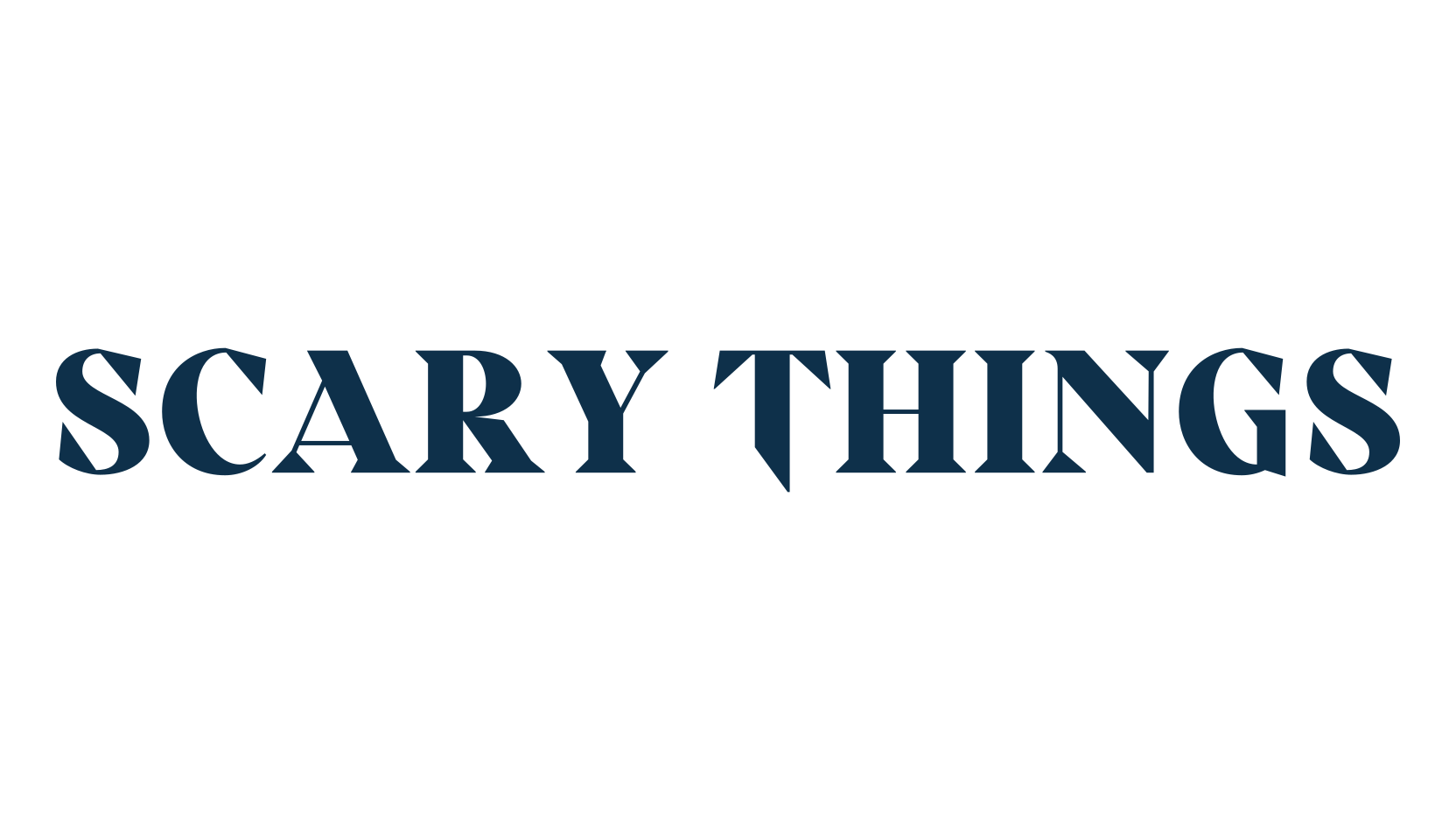 Scary Things, basic serif font preview