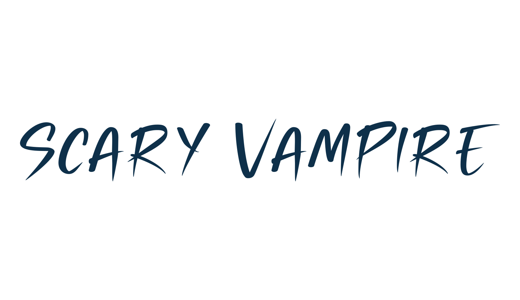 Scary Vampire, fancy decorative font preview