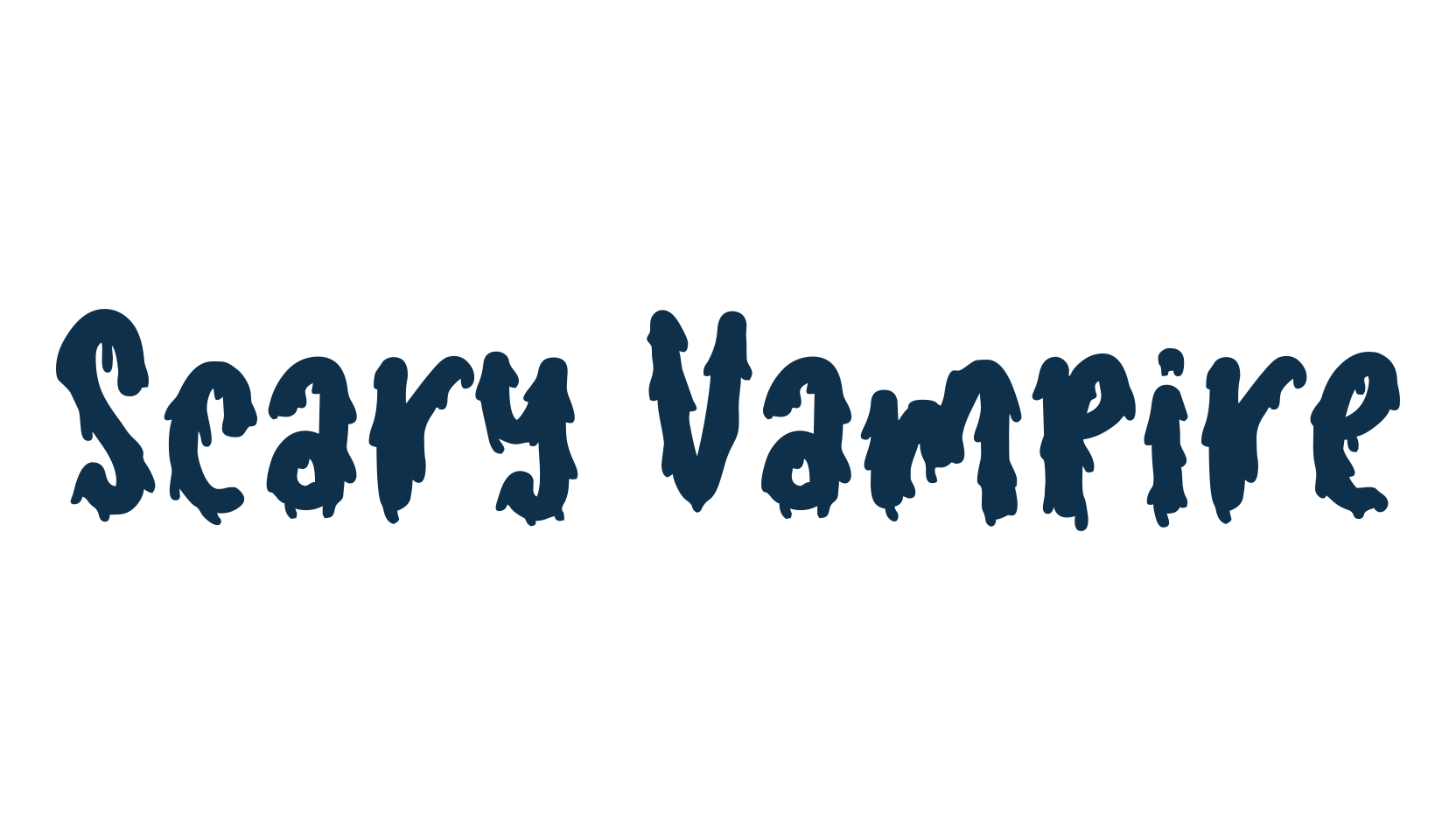 Scary Vampire (scary-vampire), display market font preview