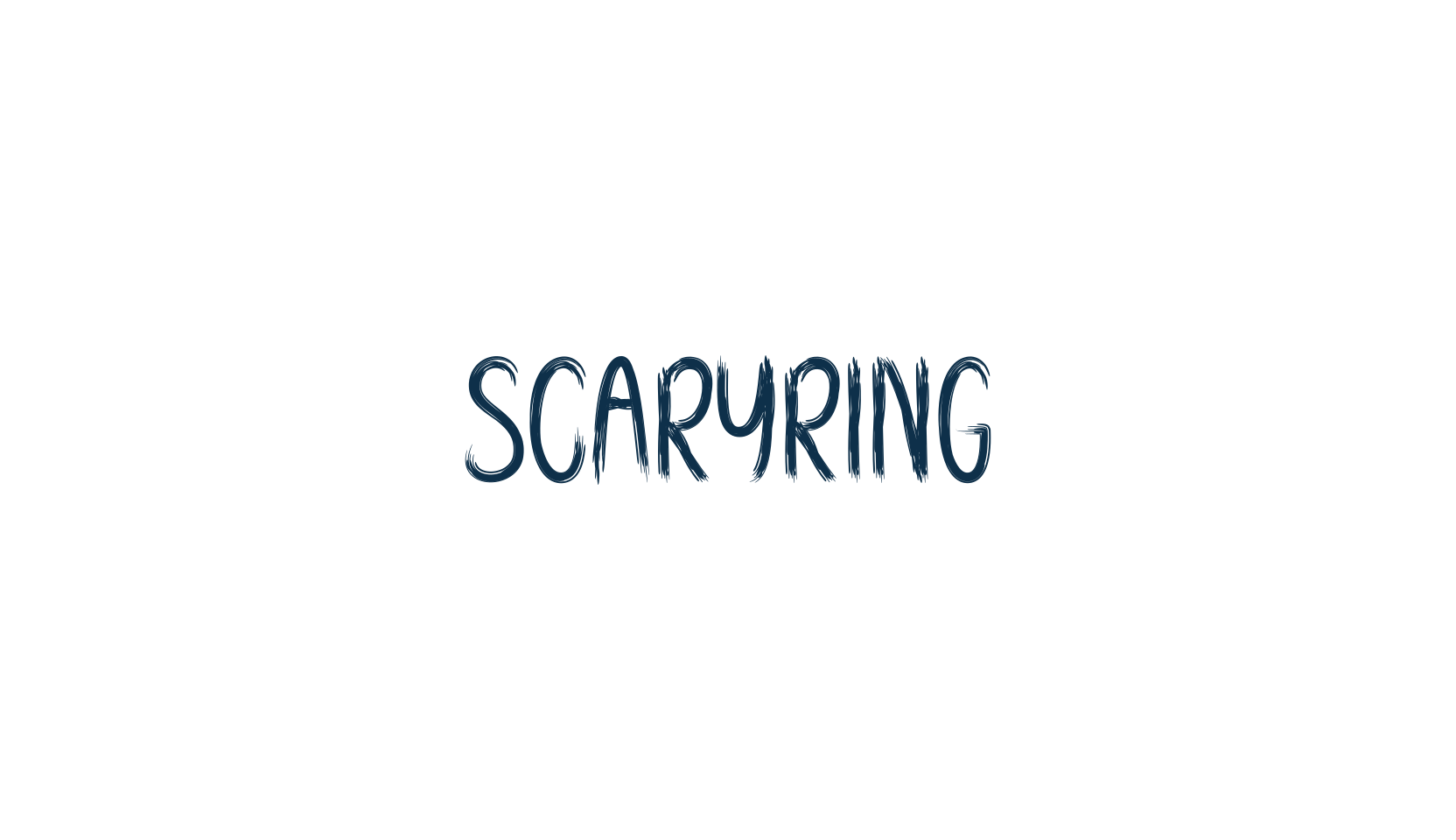 Scaryring, halloween font preview