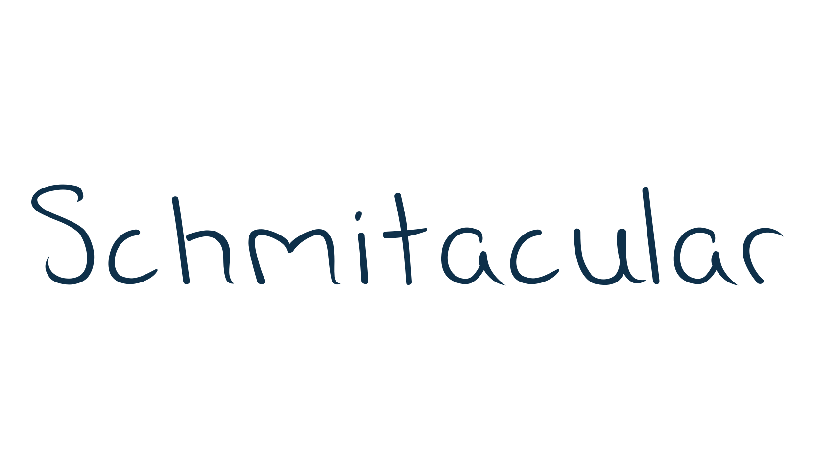 Schmitacular, script handwritten fancy decorative calligraphy font preview