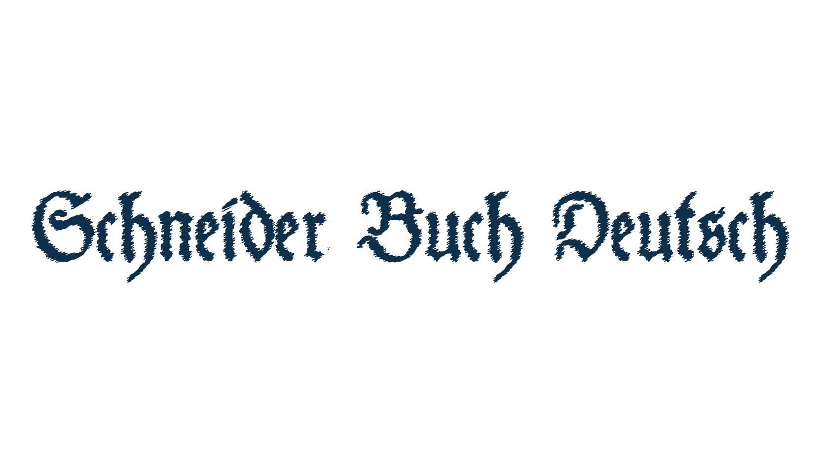 Schneider Buch Deutsch, gothic medieval font preview