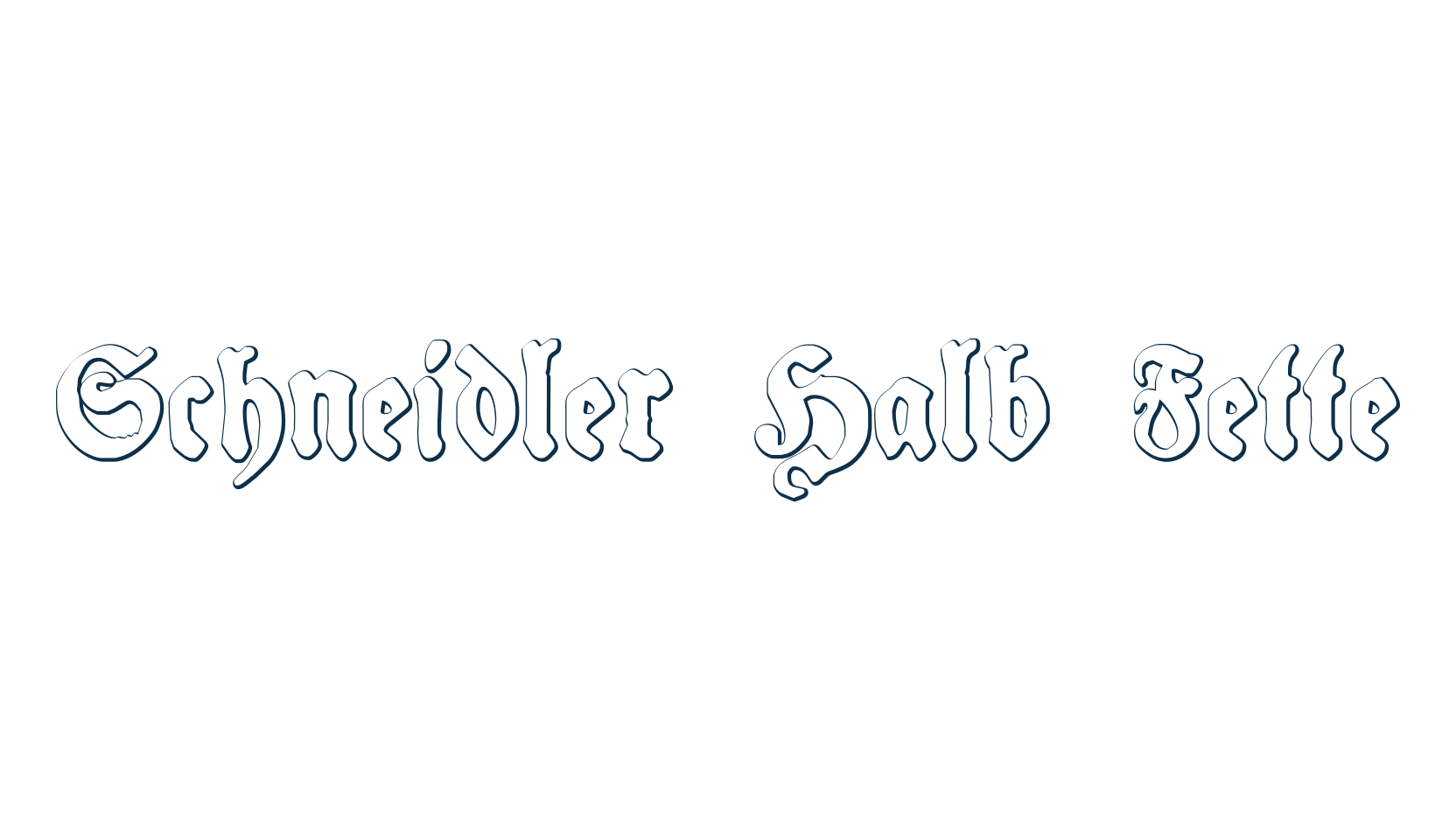 Schneidler Halb Fette, gothic medieval font preview