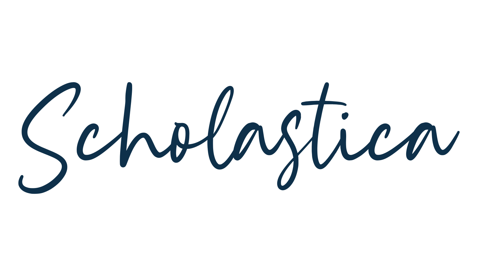 Scholastica, handwriting font preview