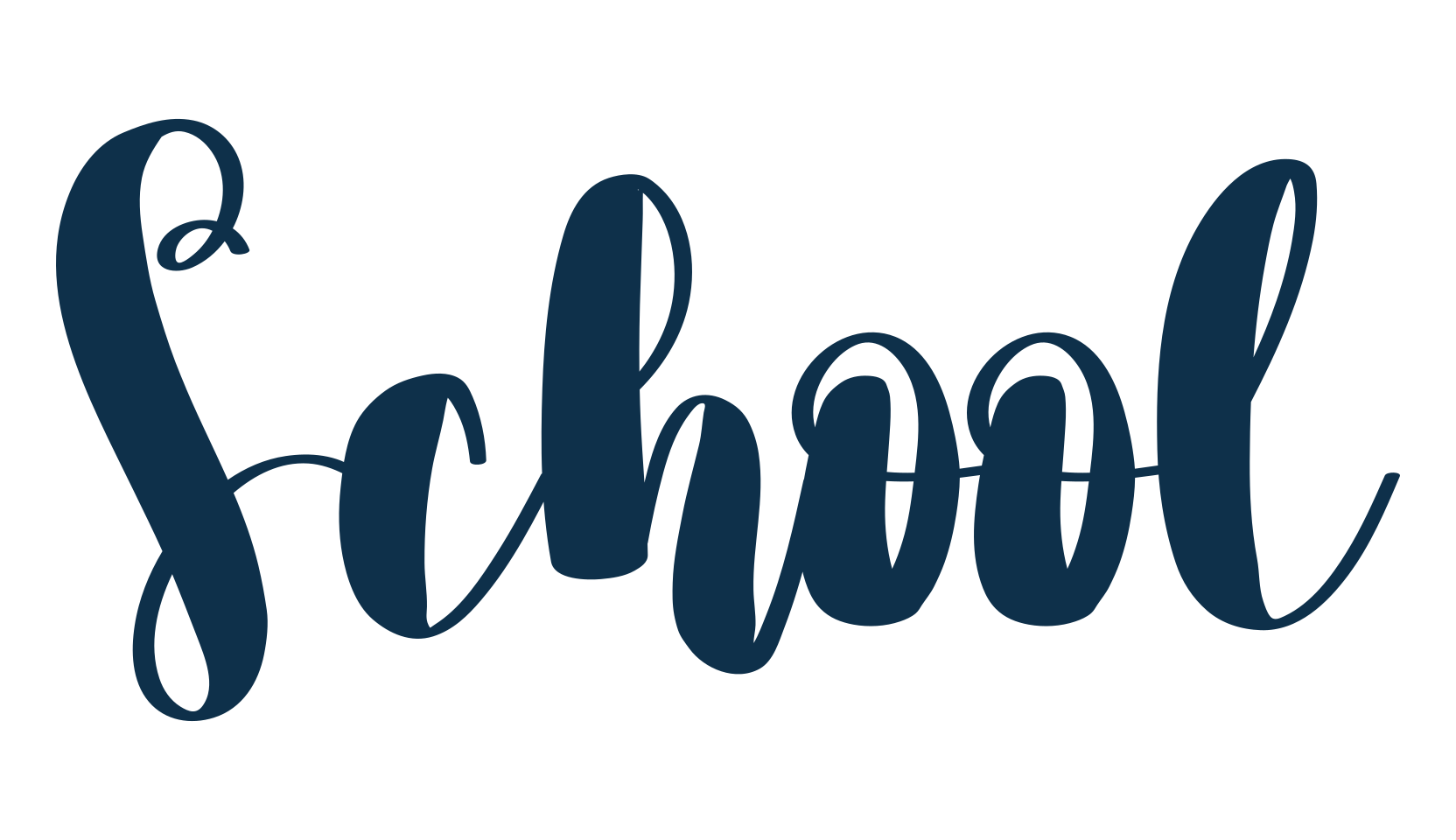 School (school-3), fancy various decorative script calligraphy font preview