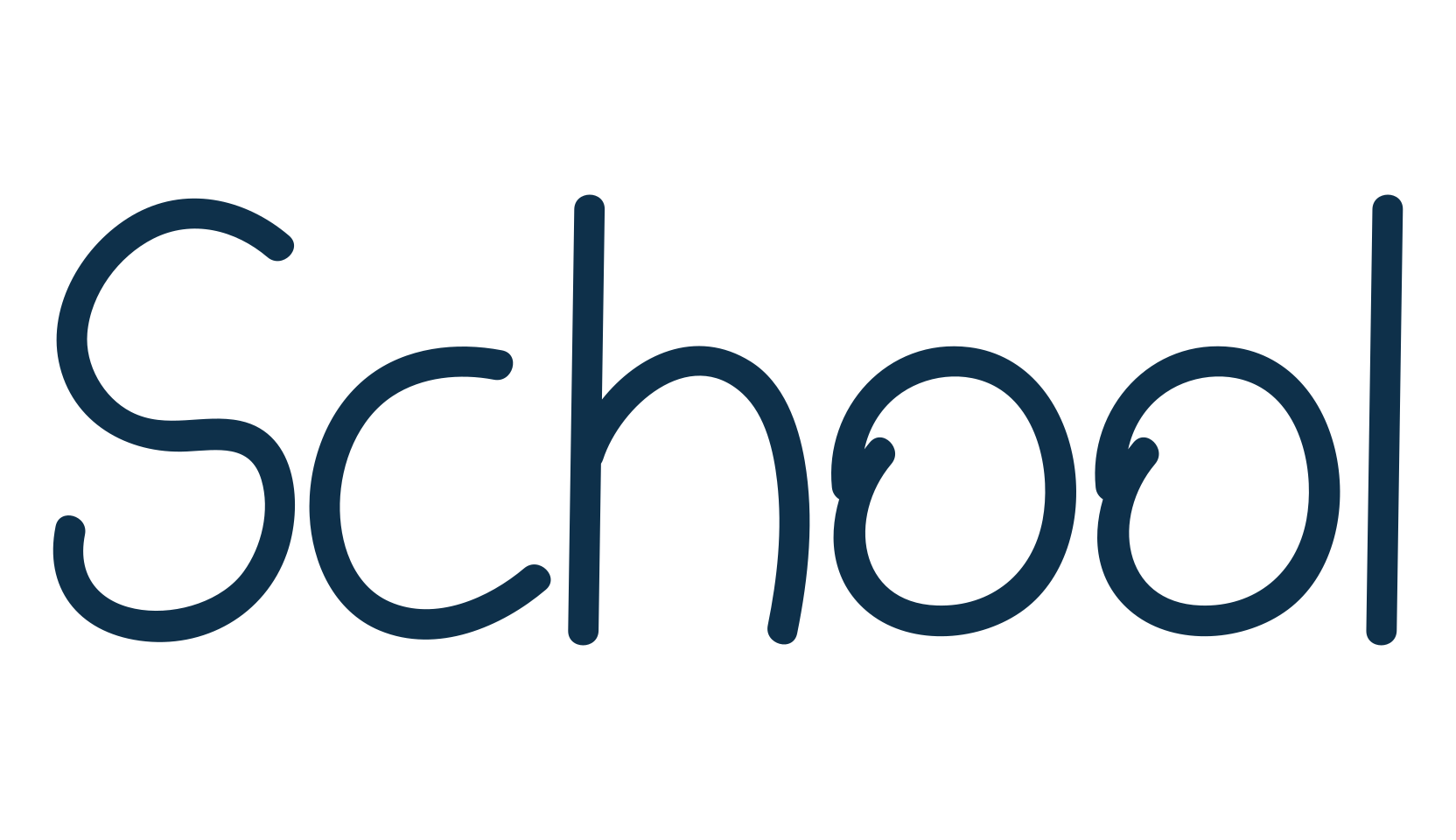 School, handwriting font preview