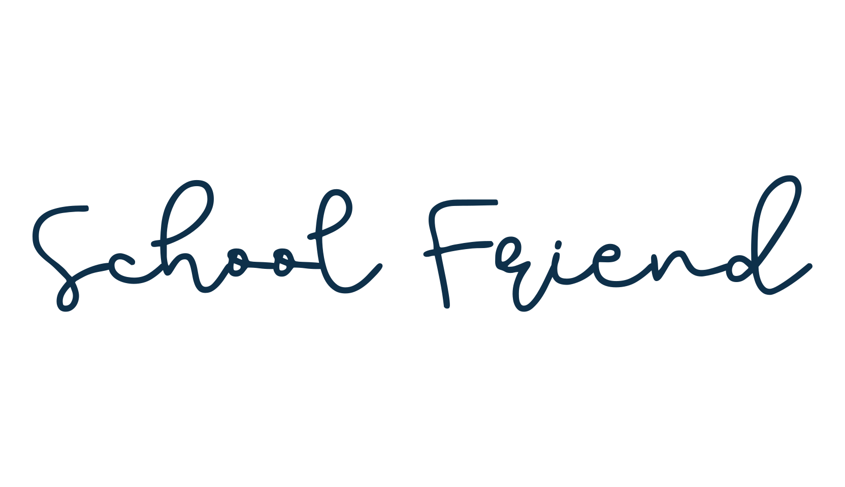 School Friend, script handwritten fancy decorative calligraphy font preview
