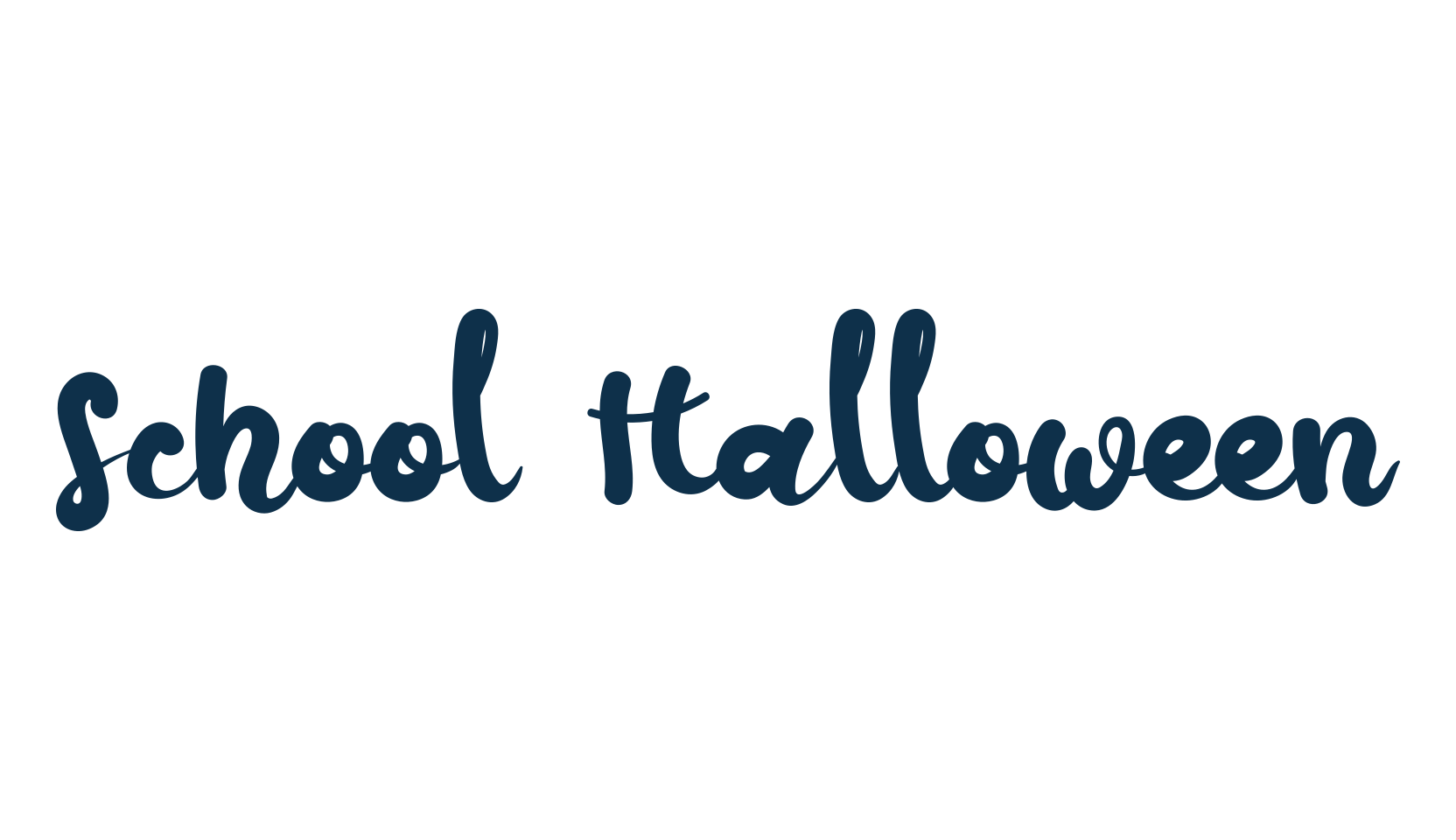 School Halloween, fancy decorative font preview