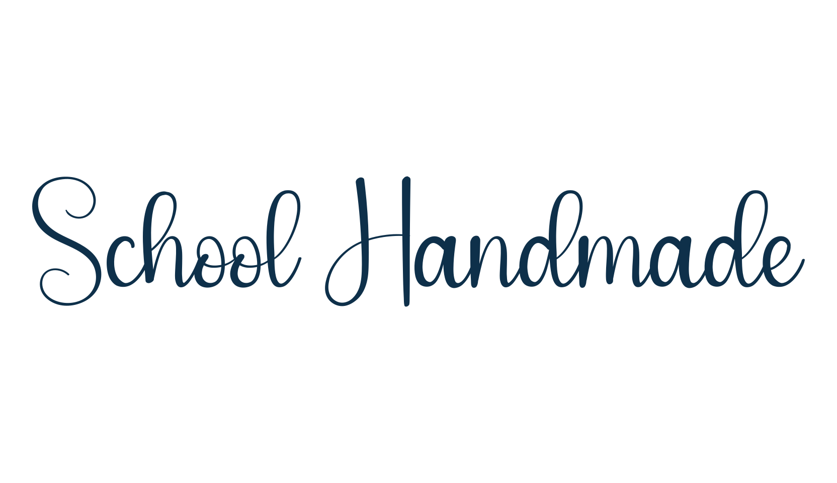 School Handmade, script handwritten fancy decorative calligraphy font preview