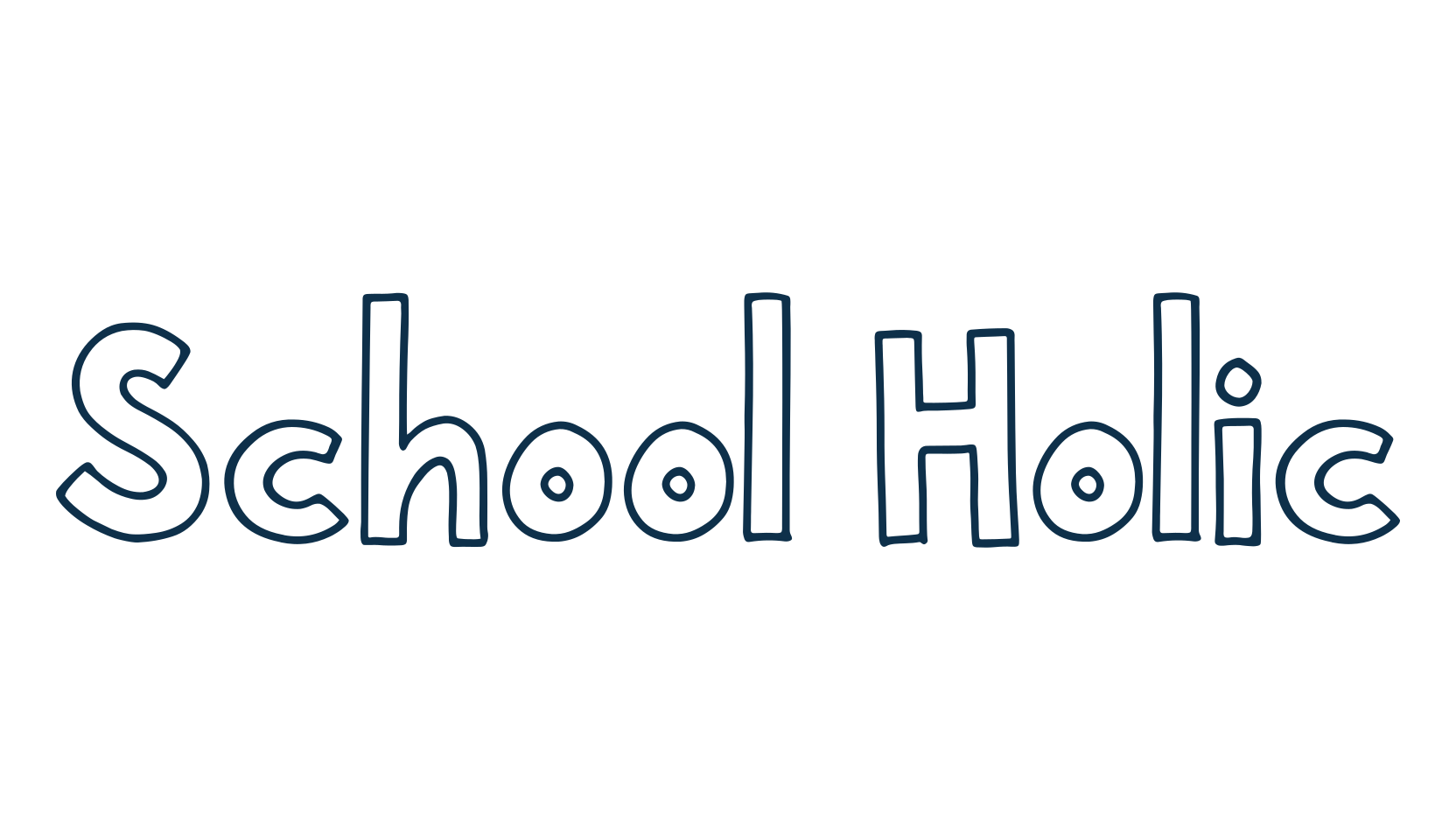 School Holic, fancy cartoon decorative font preview