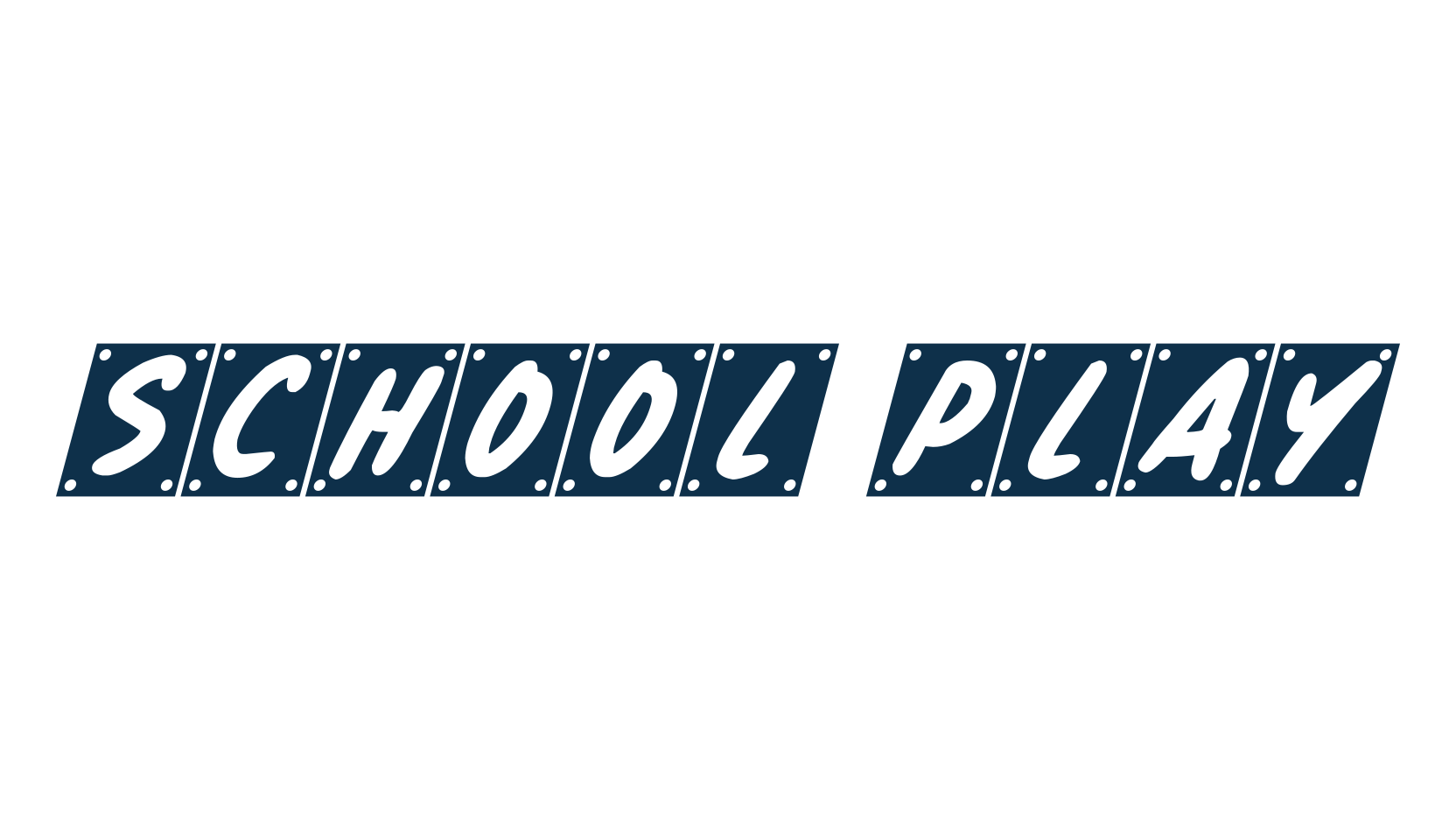 School Play, fancy decorative font preview