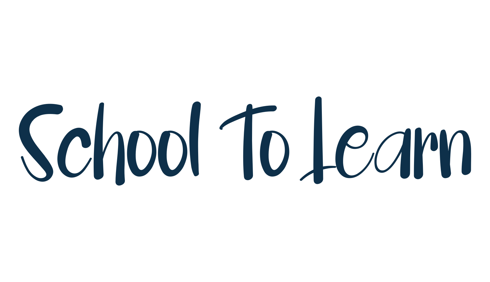 School To Learn, fancy decorative font preview