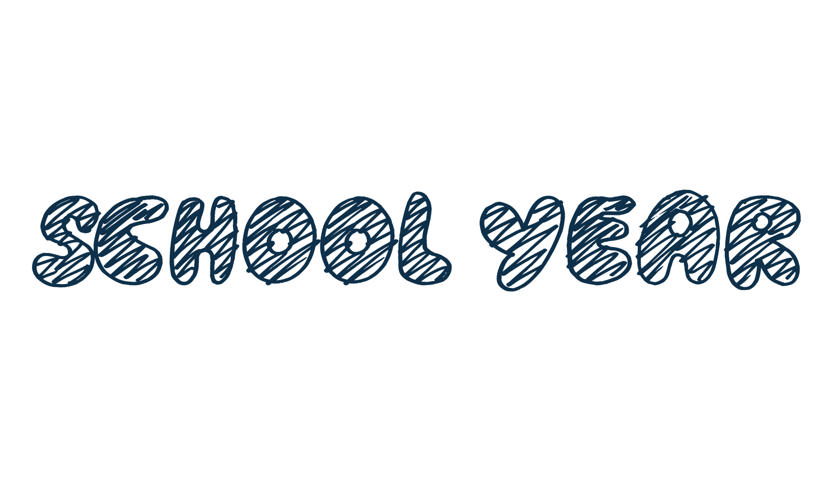 School Year, fancy cartoon decorative font preview