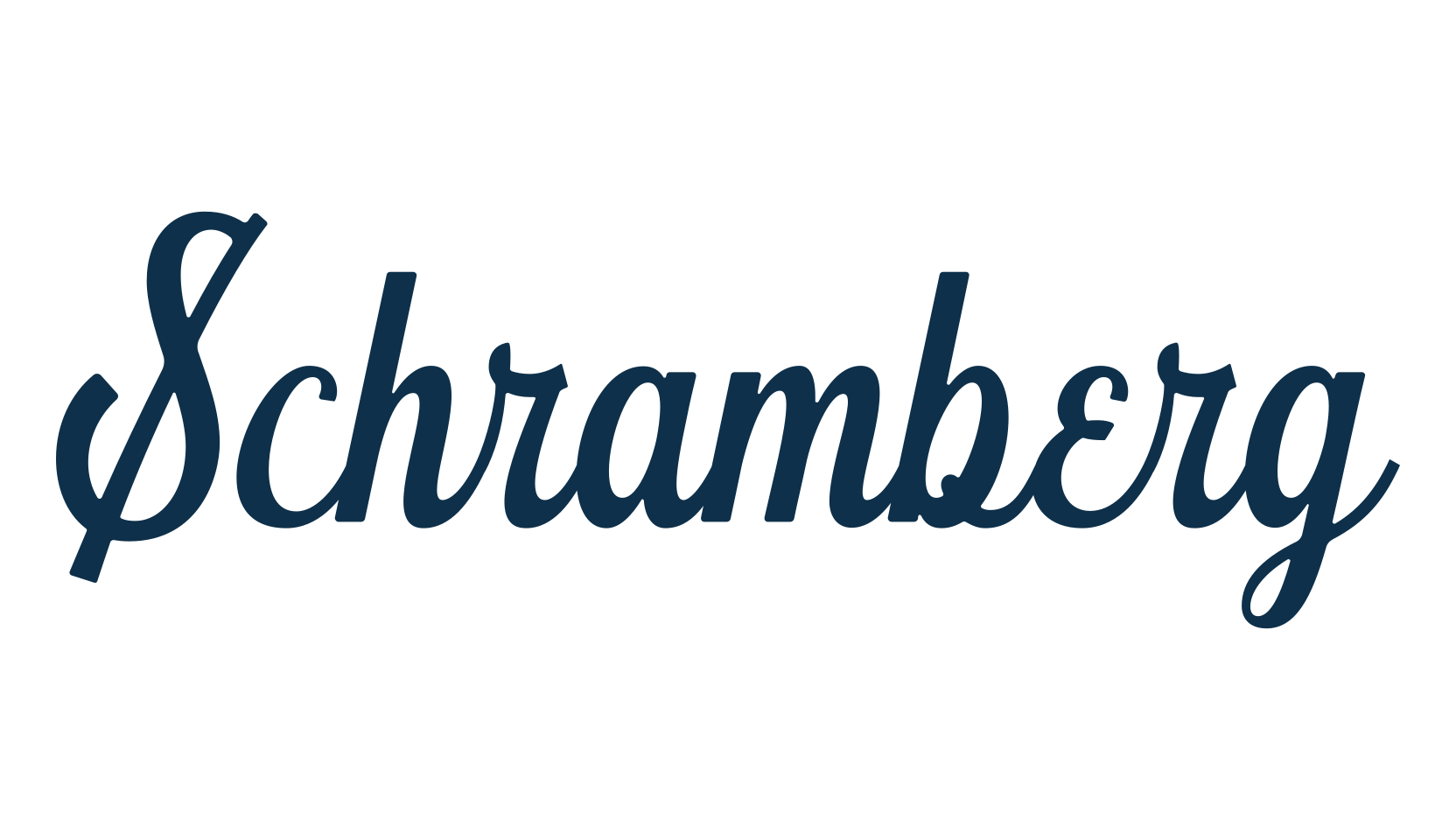 Schramberg, fancy old school decorative script calligraphy font preview