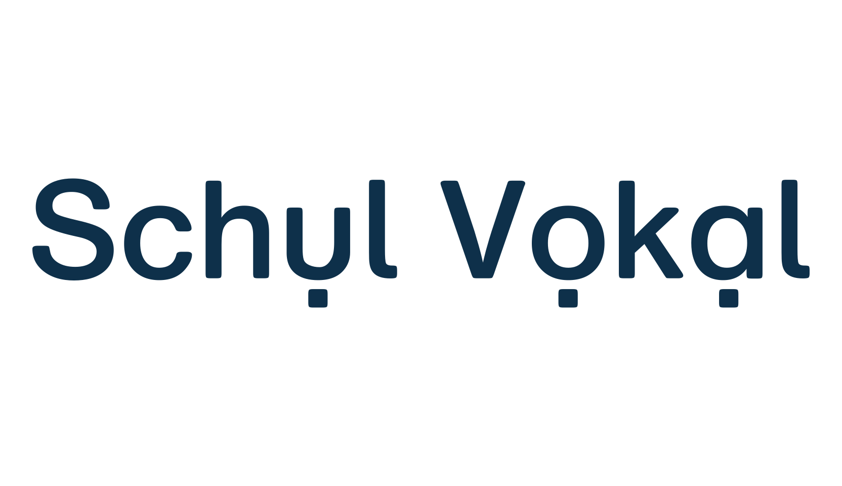 Schul Vokal, sans serif font preview